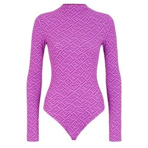 Fendi x SKIMS Mock Neck Long Sleeve Bodysuit